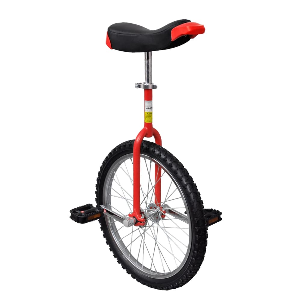 Monocycle ajustable rouge