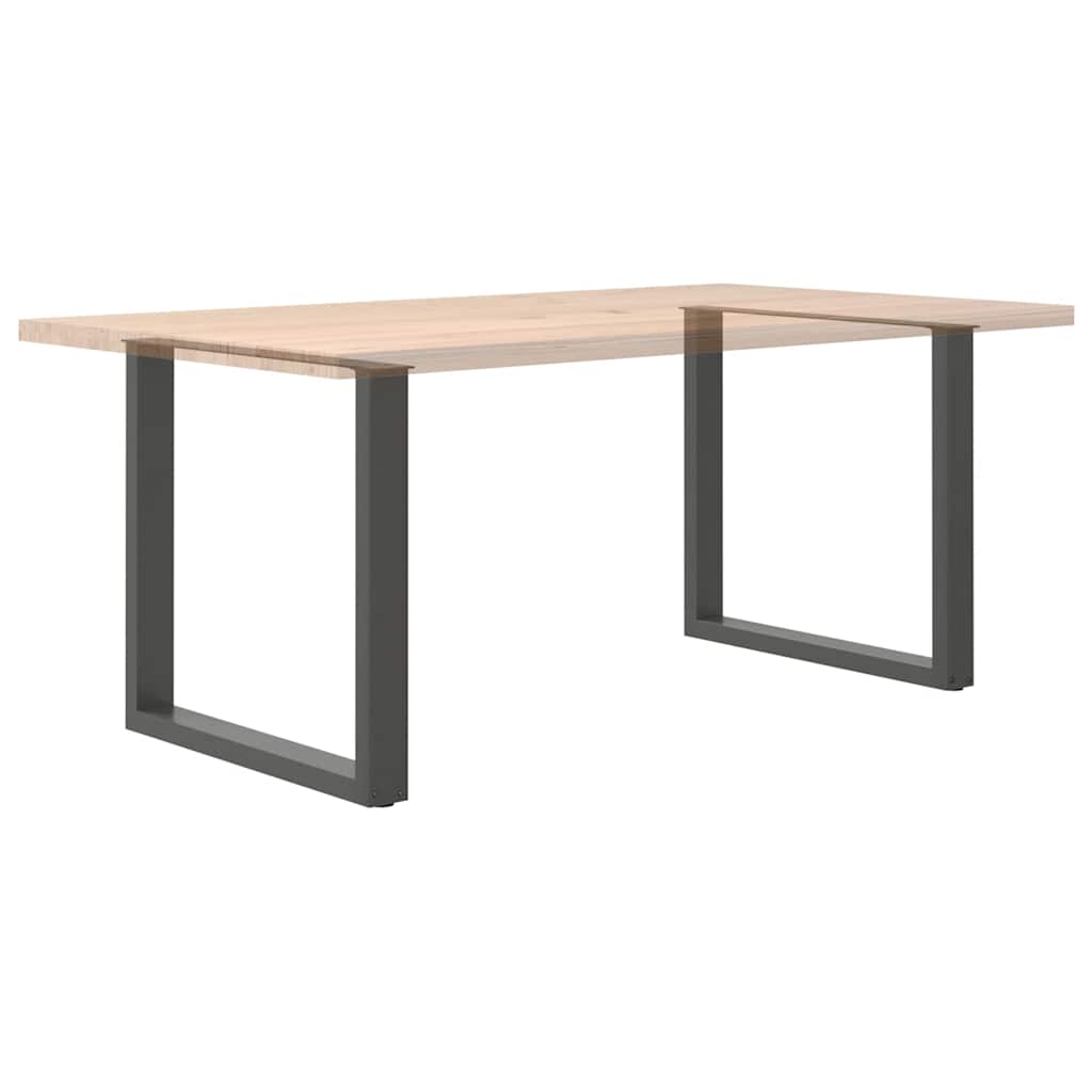 vidaXL Pieds de table à manger forme de U 2 pcs 80x(72-73) cm acier