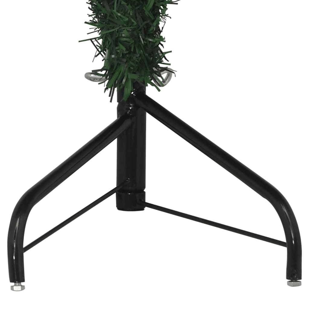 vidaXL Sapin de Noël artificiel d'angle Vert 150 cm PVC