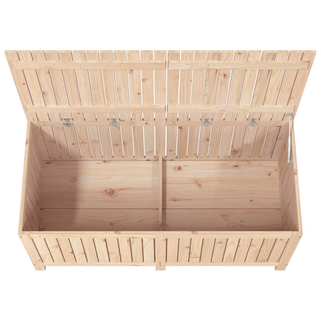 vidaXL Boîte de rangement de jardin 147x68x64 cm Bois massif de pin