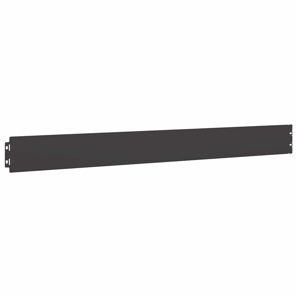 vidaXL Bordures de pelouse 50 pcs noir 10x103 cm acier laminé à froid