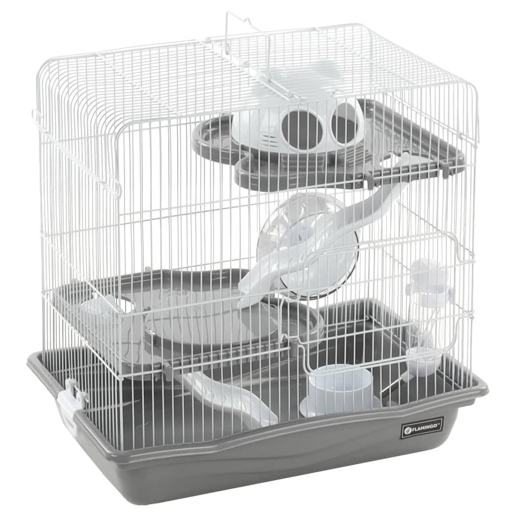 FLAMINGO Cage pour hamsters Binky 45x30x44,5 cm Gris