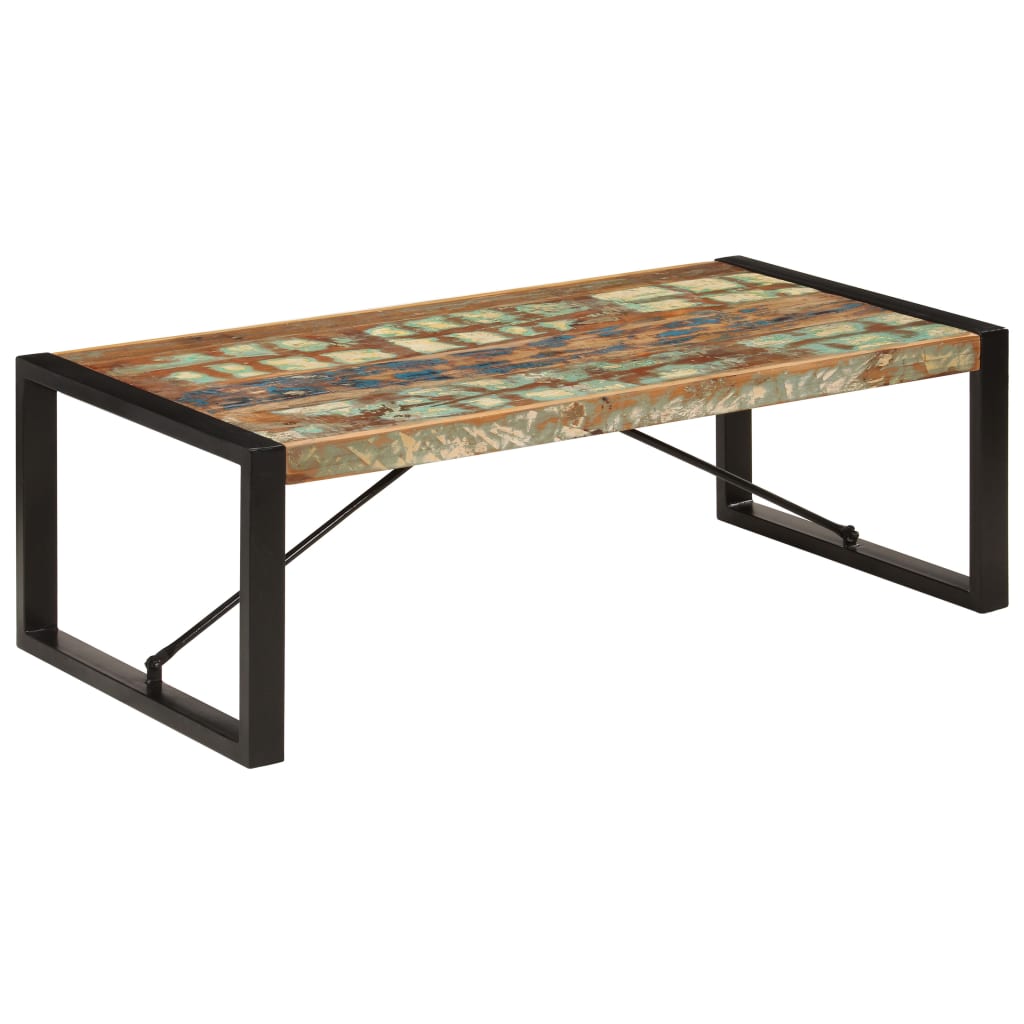 vidaXL Table basse 120x60x40 cm Bois de récupération solide