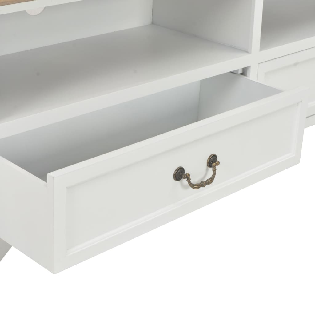 vidaXL Meuble TV Blanc 120x30x40 cm Bois