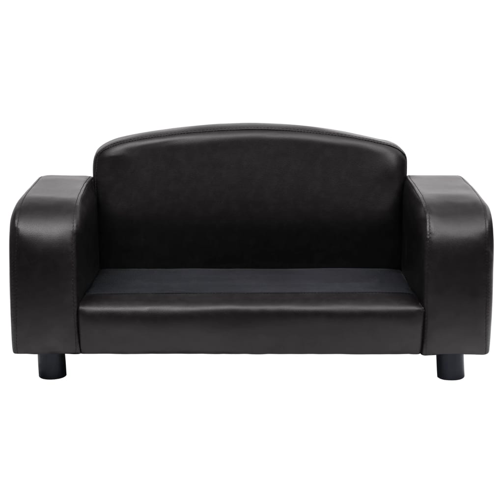 vidaXL Canapé pour chien Noir 80x50x40 cm Similicuir