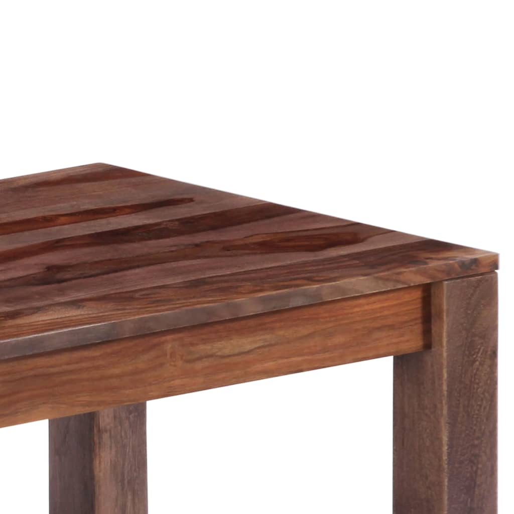 vidaXL Table basse Gris 110 x 50 x 35 cm Bois de Sesham massif