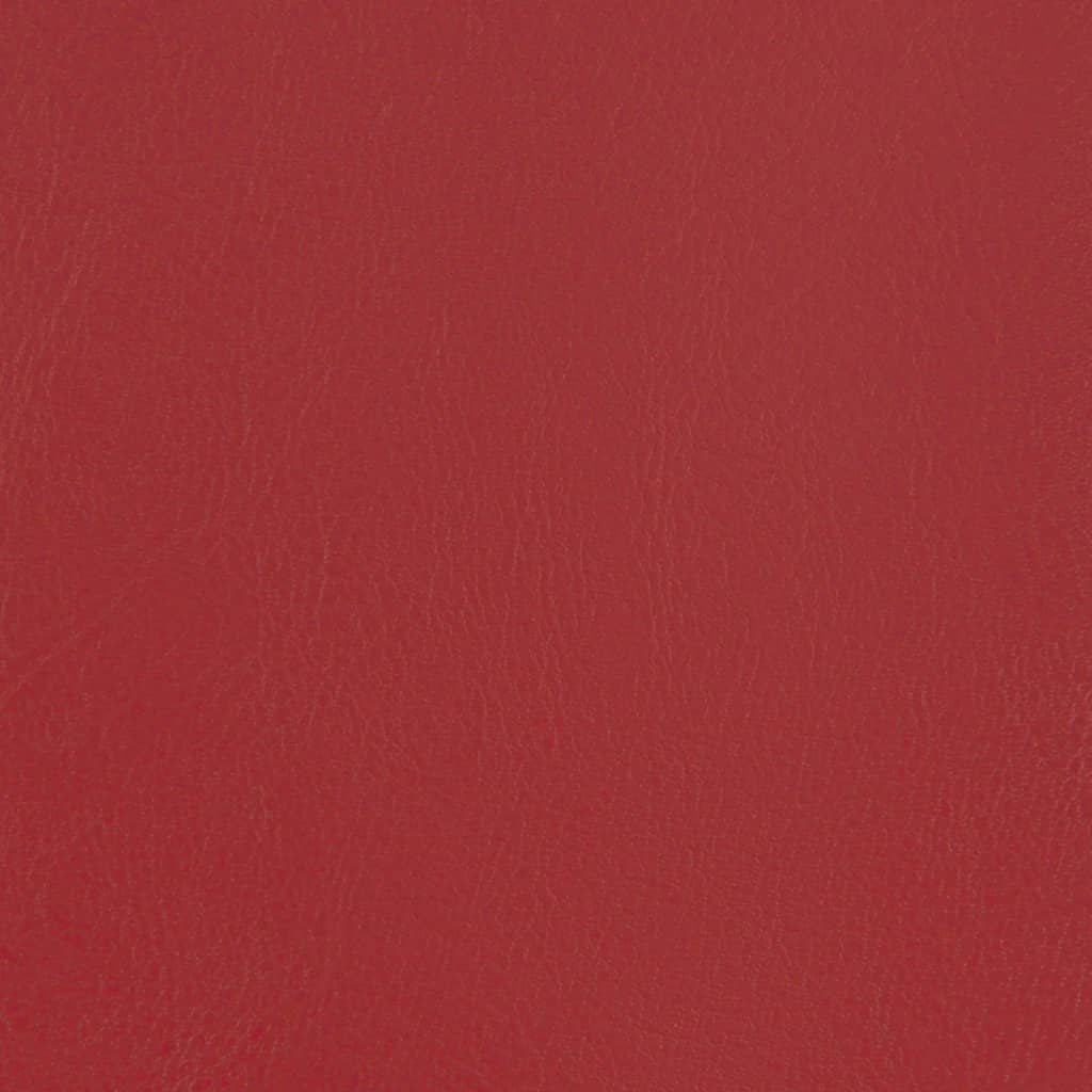 vidaXL Fauteuil cabriolet avec repose-pied rouge bordeaux similicuir