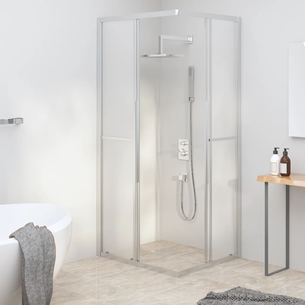 vidaXL Cabine de douche ESG dépoli 80x70x180 cm