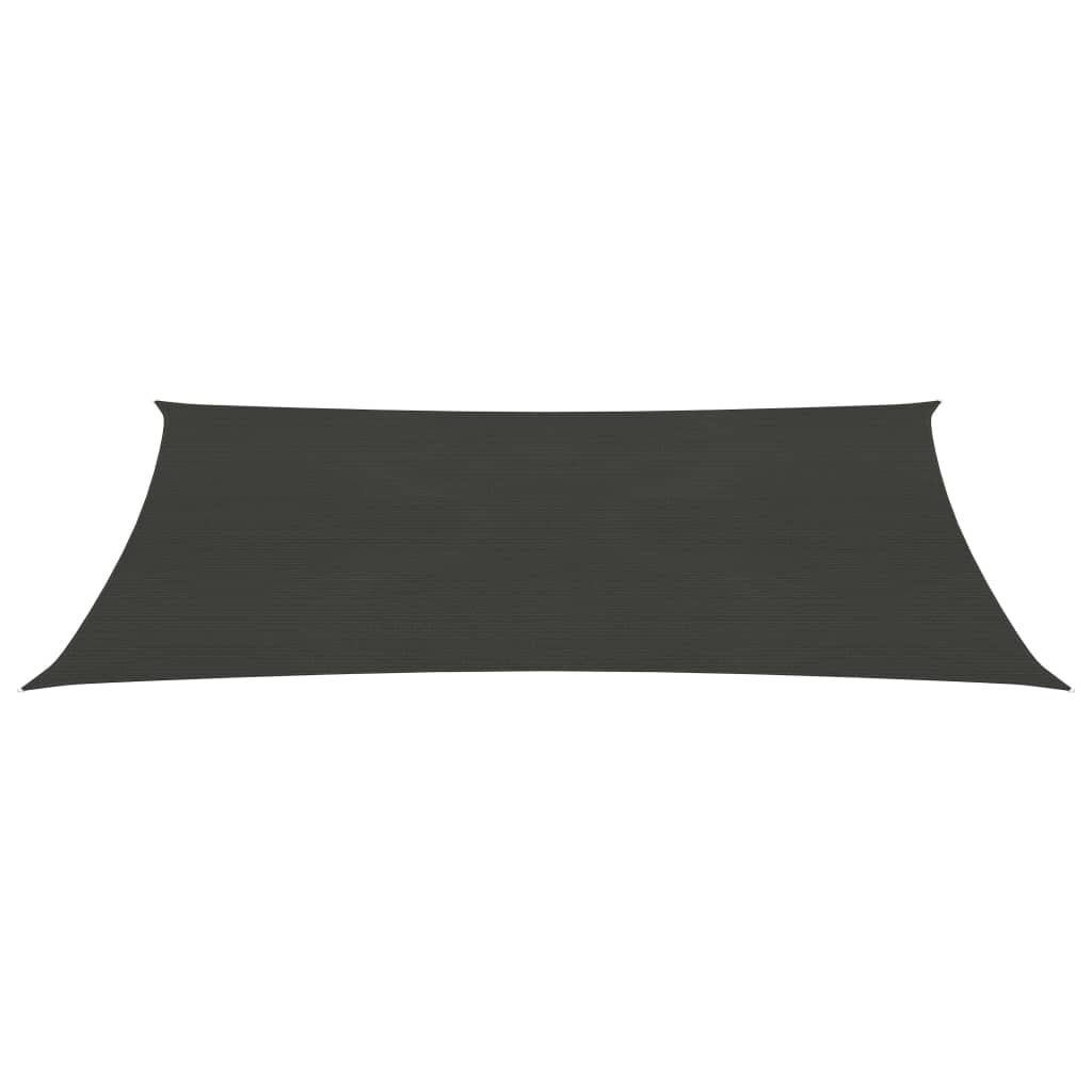 vidaXL Voile d'ombrage 160 g/m² Anthracite 5x8 m PEHD