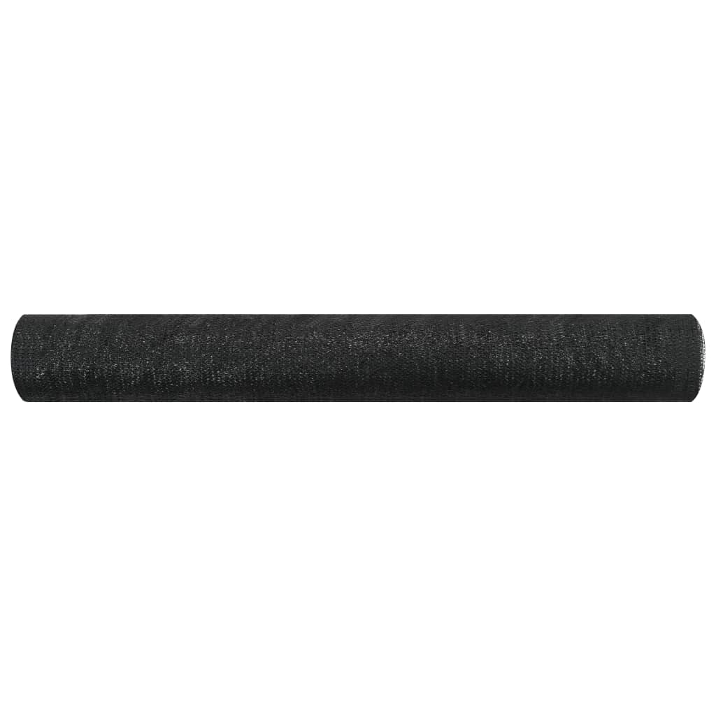 vidaXL Filet brise-vue Noir 3,6x10 m PEHD 75 g/m²