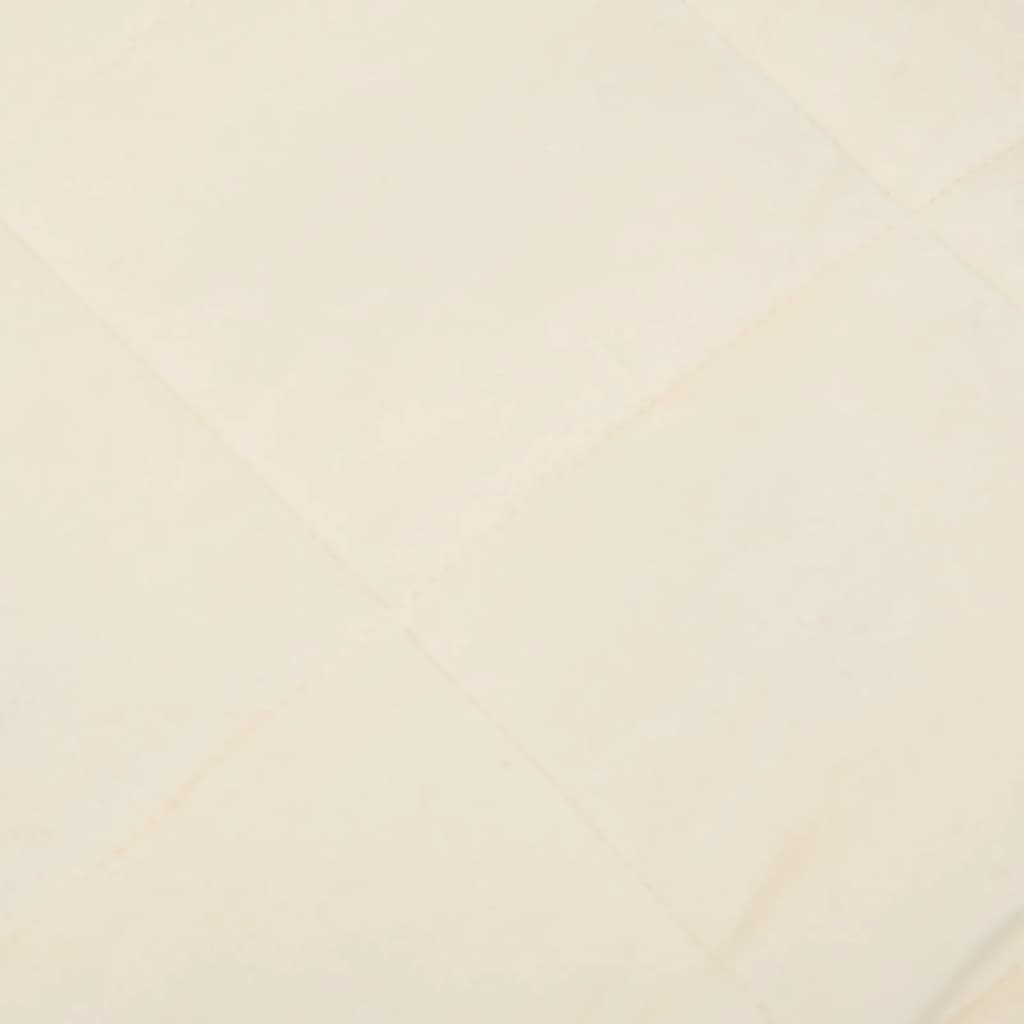 vidaXL Couverture lestée Crème clair 152x203 cm 11 kg Tissu