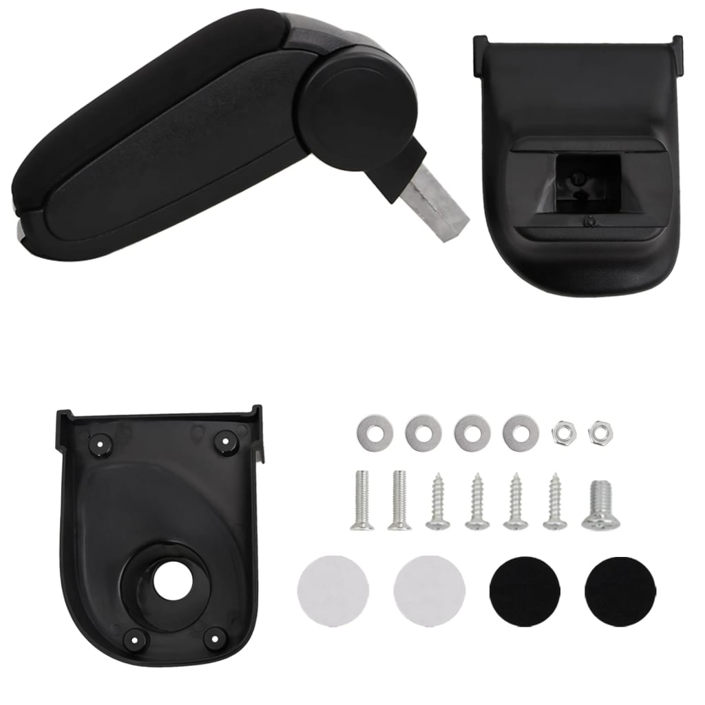 Accoudoir Voiture Noir VidaXL - Appuie-bras Réglable Avec Range-Cadeaux Pour Audi A4 B6/B7