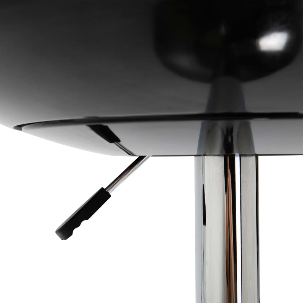vidaXL Table de bar Noir Ø60 cm ABS