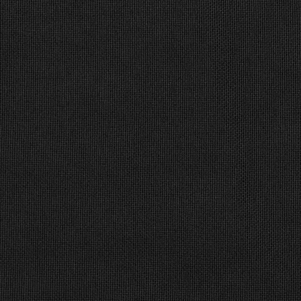 vidaXL Rideaux occultants aspect lin avec crochets 2pcs Noir 140x175cm
