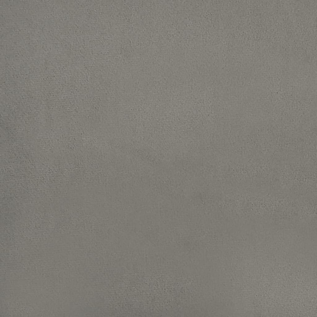vidaXL Sommier à lattes de lit Gris clair 120x200 cm Velours