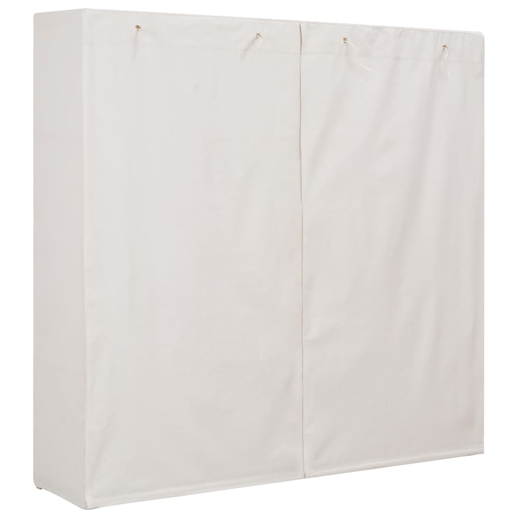 vidaXL Garde-robe Blanc 173x40x170 cm Tissu