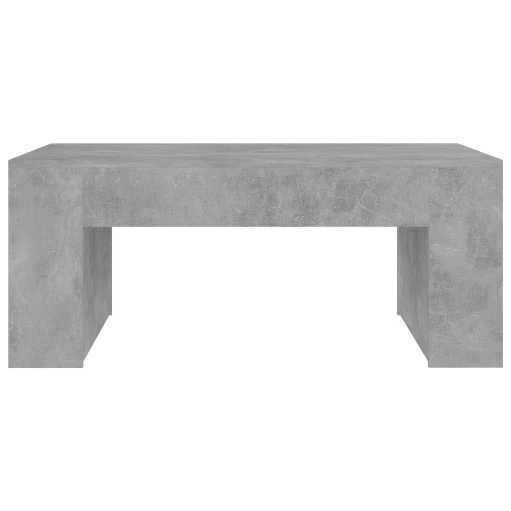 vidaXL Table basse Gris béton 100x60x42 cm Aggloméré