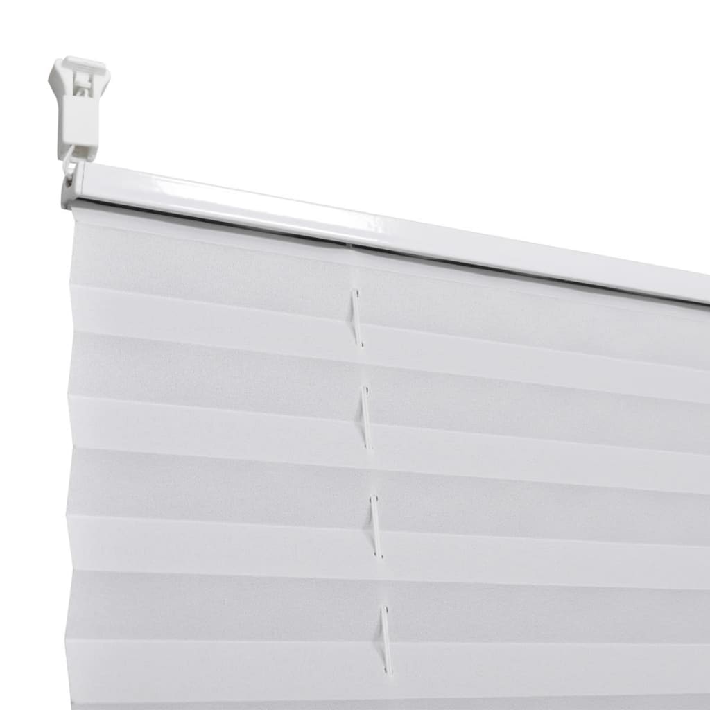vidaXL Store plissé 110x100 cm Blanc