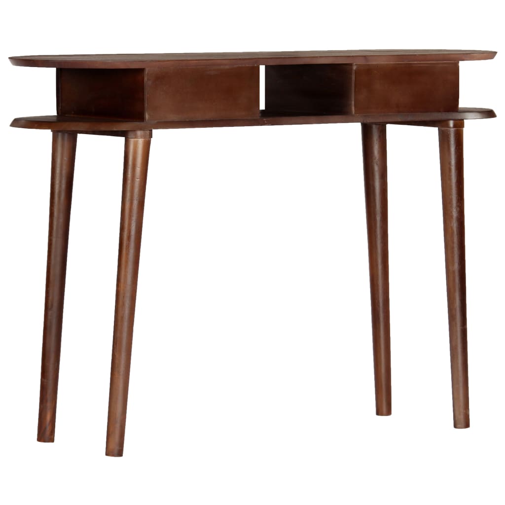 vidaXL Table console 110 x 35 x 76 cm Bois d'acacia massif