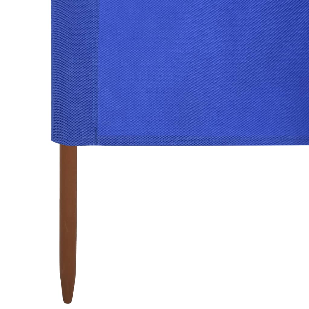 vidaXL Paravent 3 panneaux Tissu 400 x 160 cm Bleu azuré