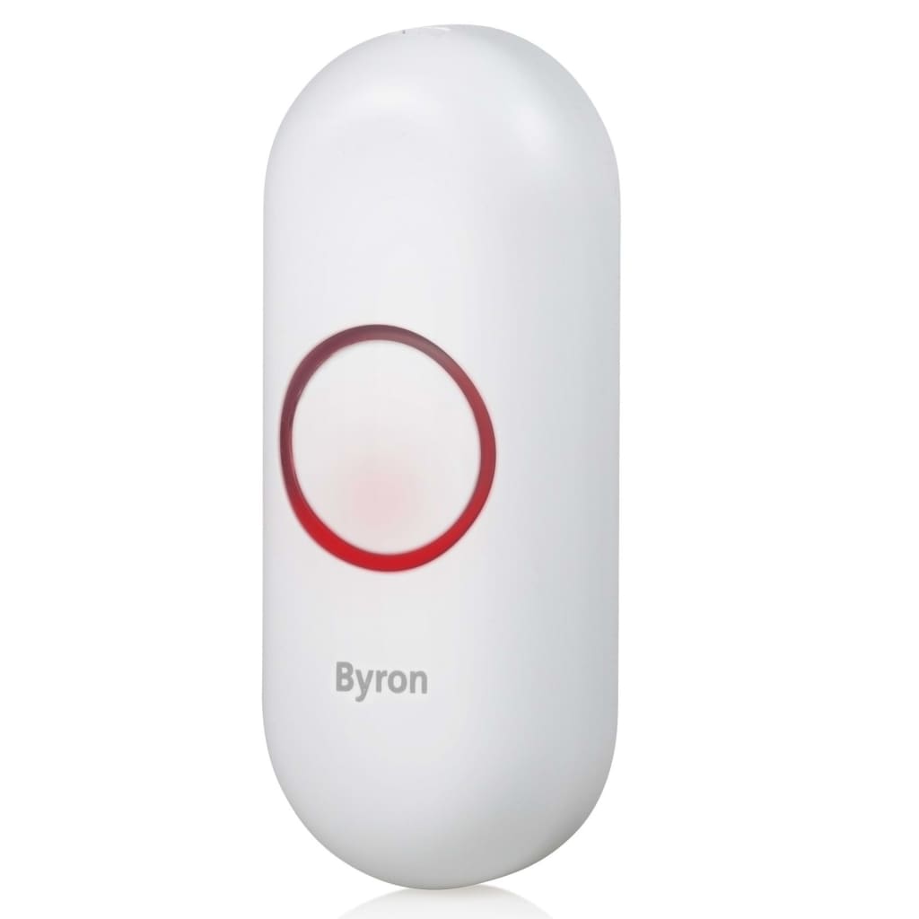 Byron Ensemble de sonnette sans fil avec 2 sonnettes Blanc