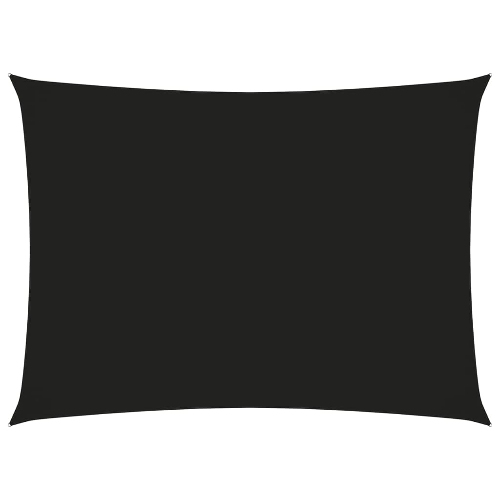 vidaXL Voile de parasol tissu oxford rectangulaire 3x4,5 m noir