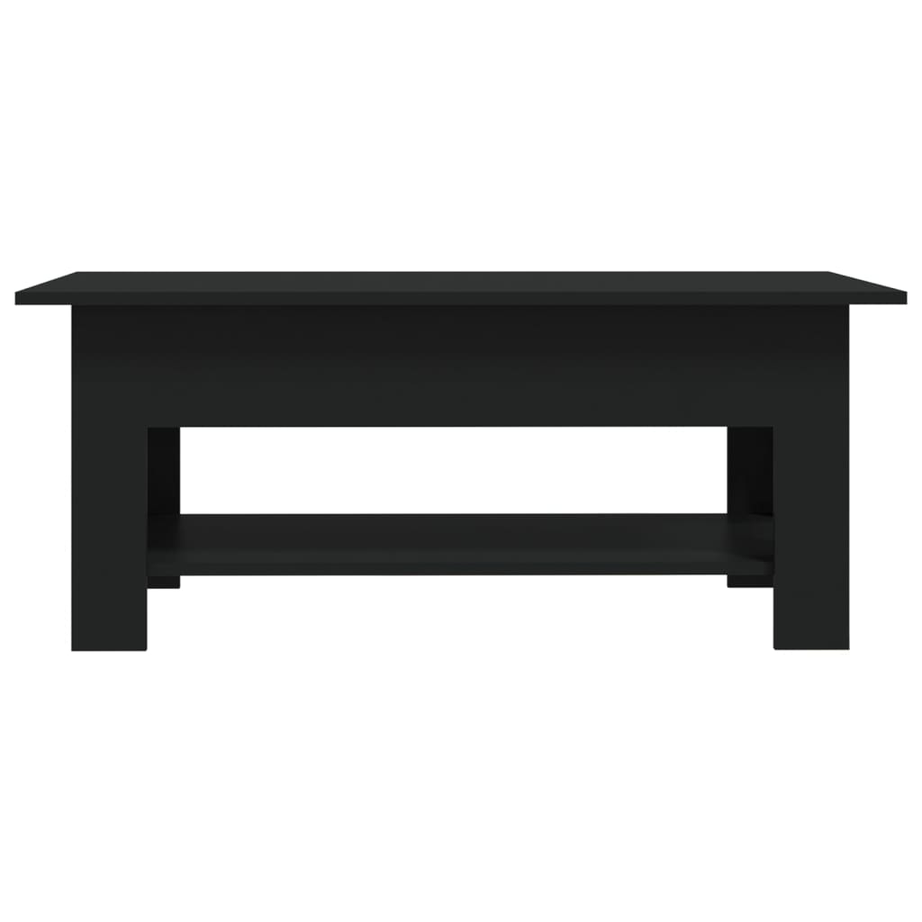 vidaXL Table basse Noir 102x55x42 cm Aggloméré