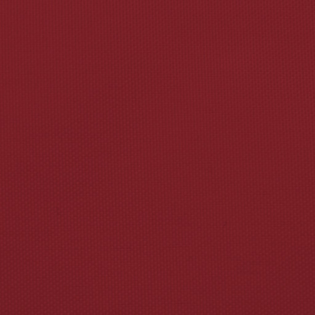 vidaXL Voile de parasol Tissu Oxford carré 3,6x3,6 m Rouge