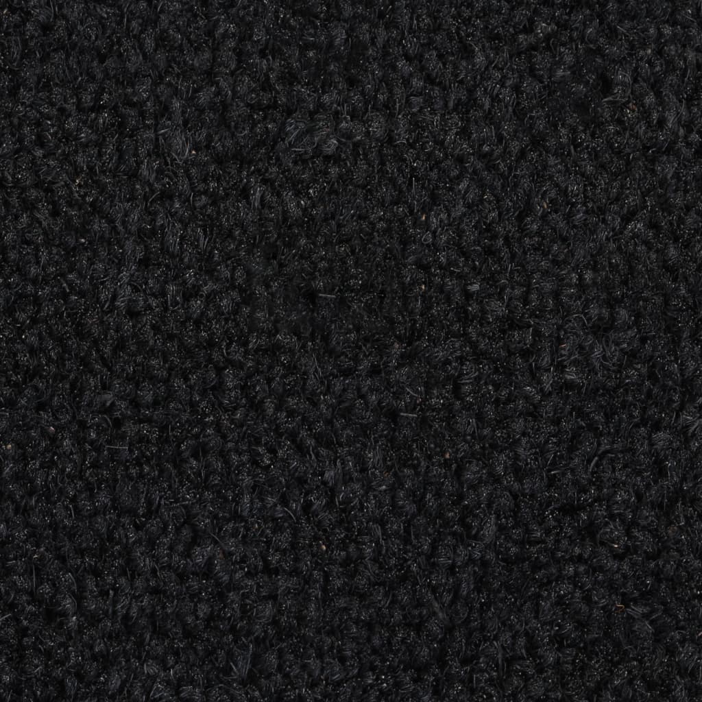 vidaXL Tapis de porte noir 60x90 cm fibre de coco touffeté