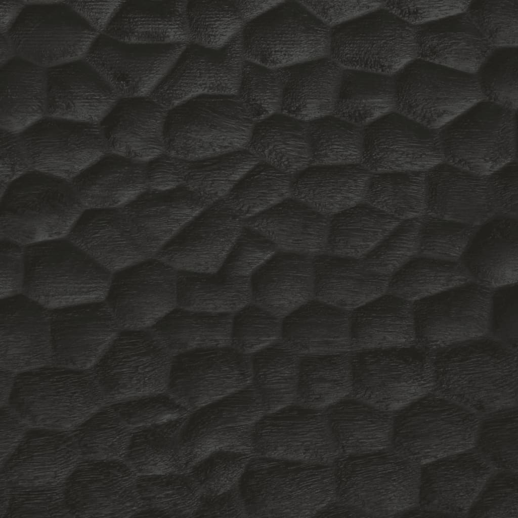vidaXL Table de chevet noir 40x33x46 cm bois de manguier solide