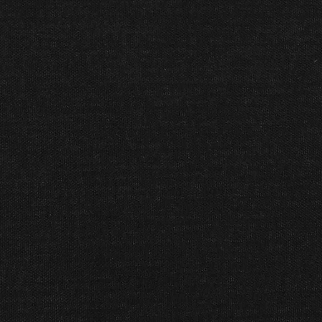 vidaXL Cadre de lit Noir 90x200 cm Tissu