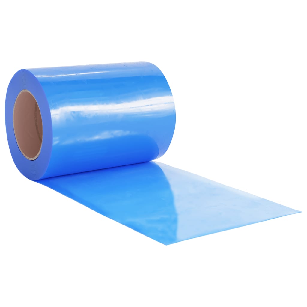 vidaXL Rideau de porte bleu 300 mmx2,6 mm 25 m PVC