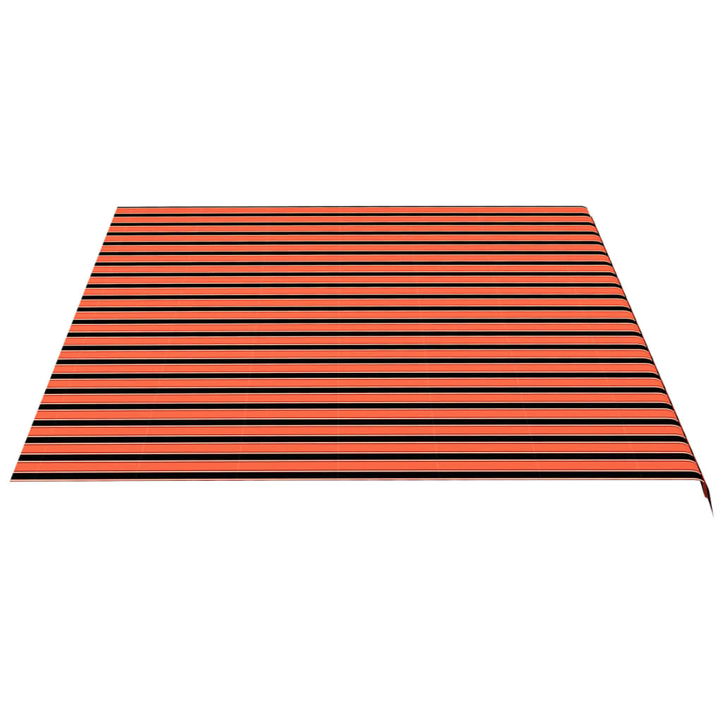 vidaXL Tissu de remplacement pour auvent Orange et marron 5x3,5 m