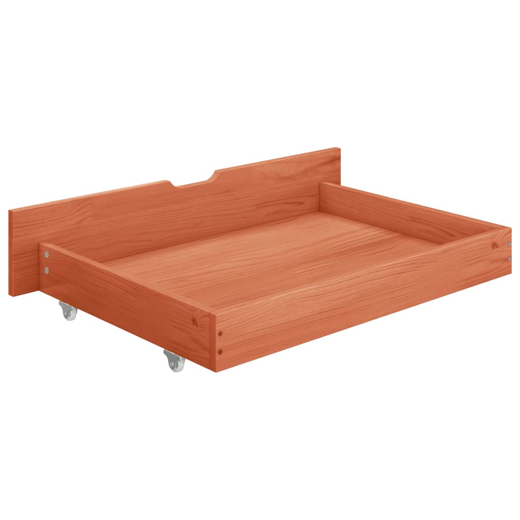 vidaXL Cadre de lit à baldaquin avec 4 tiroirs Bois de pin 140x200 cm