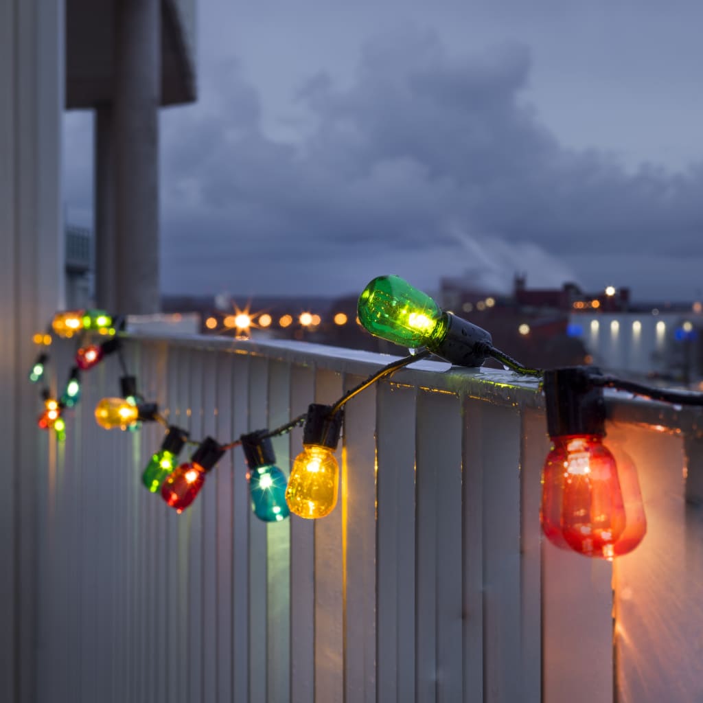 KONSTSMIDE Guirlande lumineuse avec 40 ampoules ovales Multicolore