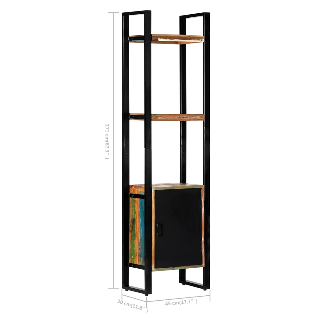 vidaXL Bibliothèque 45x30x171 cm Bois de récupération solide