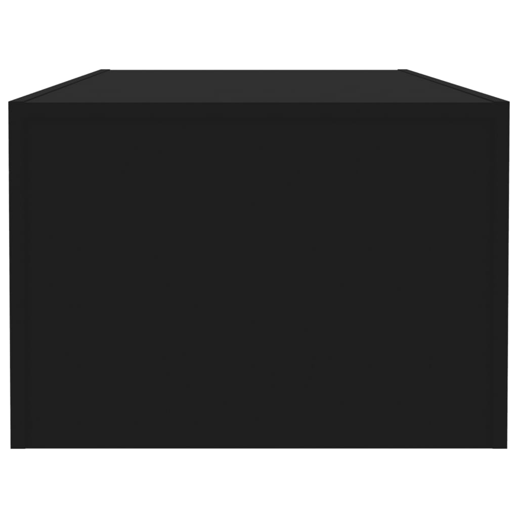 vidaXL Table basse Noir 110x50x35 cm Aggloméré