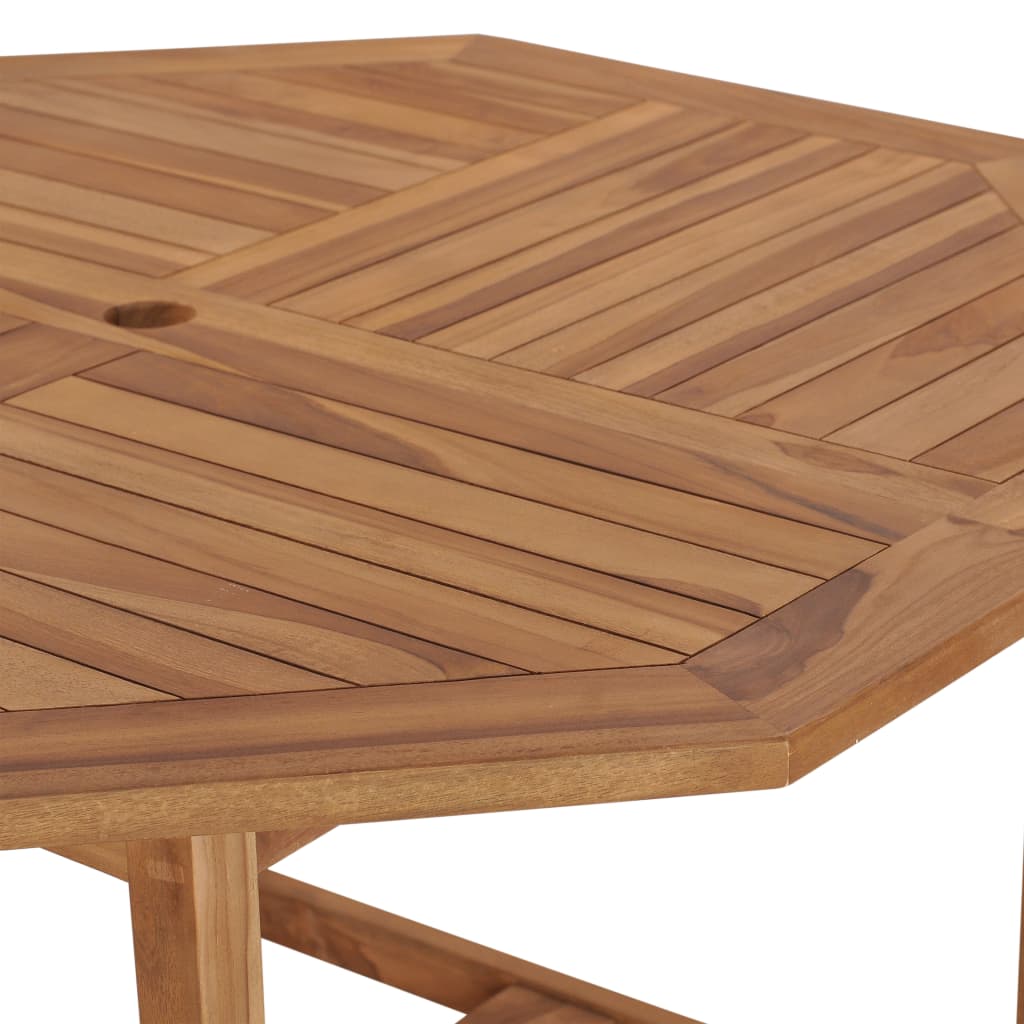 vidaXL Table de jardin 120x120x75 cm Bois de teck solide