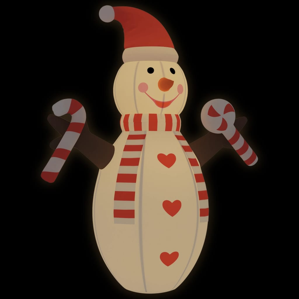 vidaXL Bonhomme de neige gonflable de Noël avec LED 630 cm