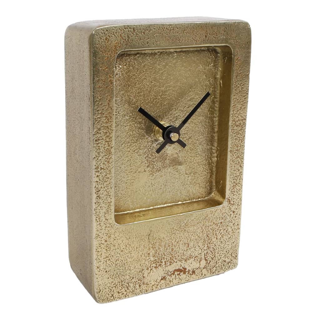 Gifts Amsterdam Horloge de bureau Aluminium Doré 11x4,5x17,5 cm