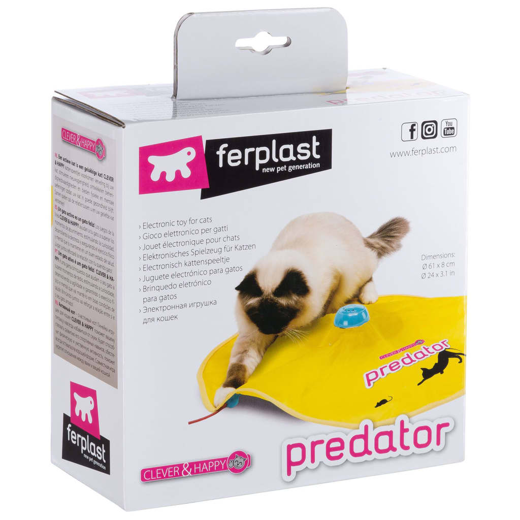 Ferplast Jouet électronique pour chats Predator Jaune