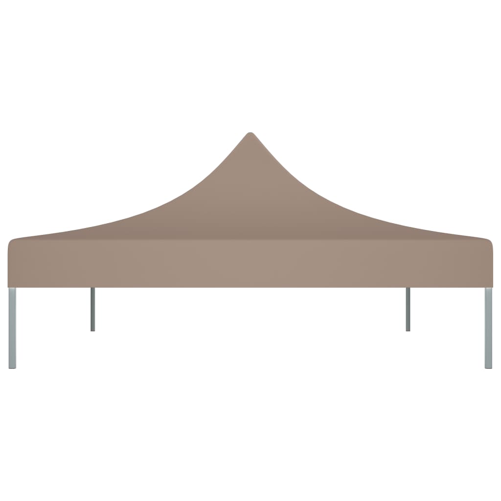 vidaXL Toit de tente de réception 4,5x3 m Taupe 270 g/m²