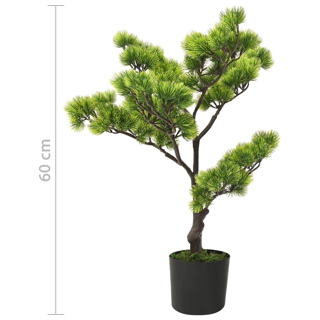 vidaXL Bonsaï de pin artificiel avec pot 60 cm Vert