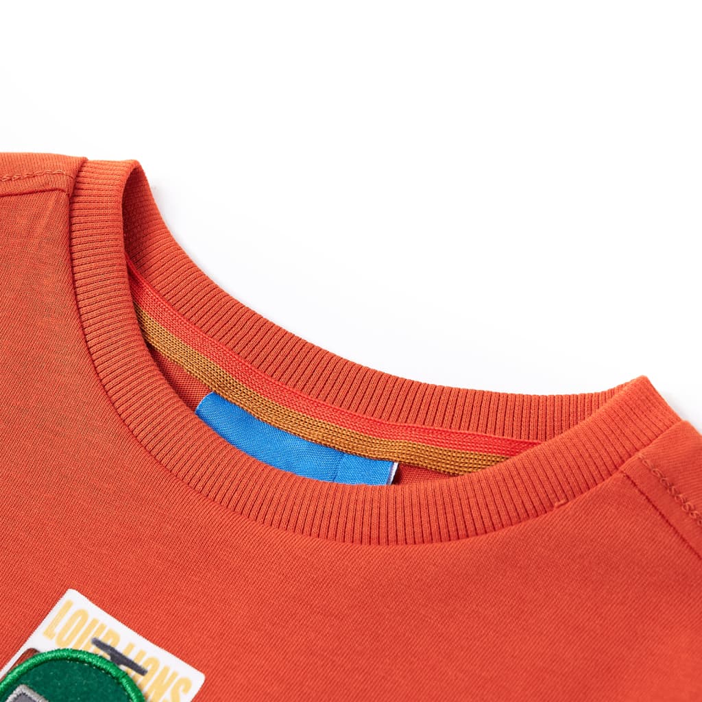 T-shirt enfant à manches longues orange 92