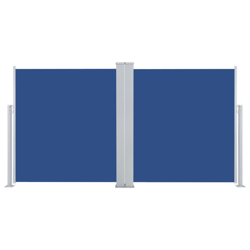 vidaXL Auvent latéral rétractable Bleu 140 x 600 cm
