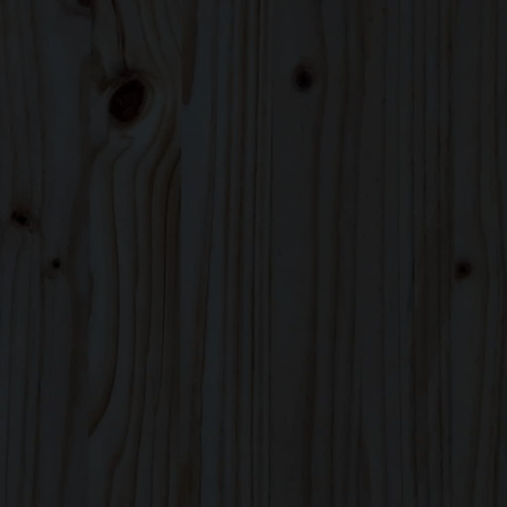 vidaXL Lit superposé Noir 90x190 cm Bois de pin massif