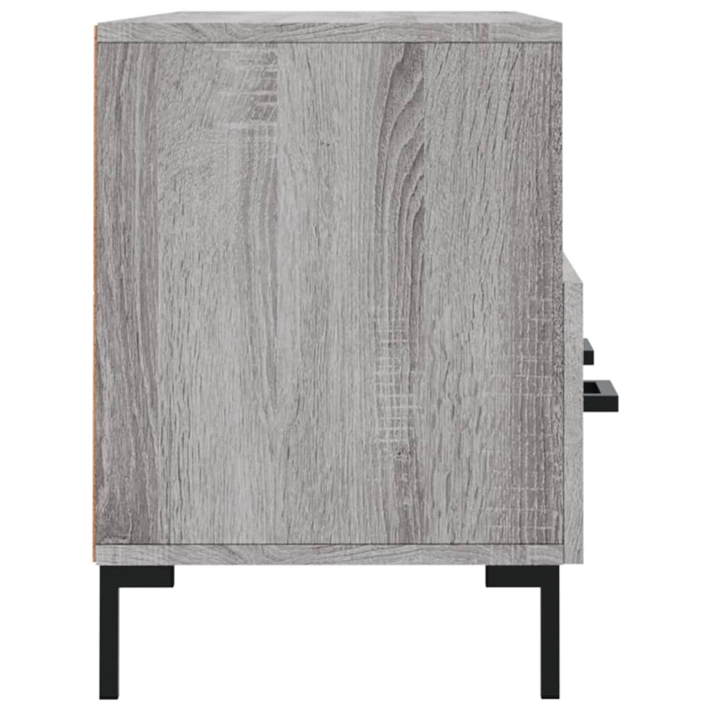 vidaXL Meuble TV sonoma gris 102x36x50 cm bois d'ingénierie