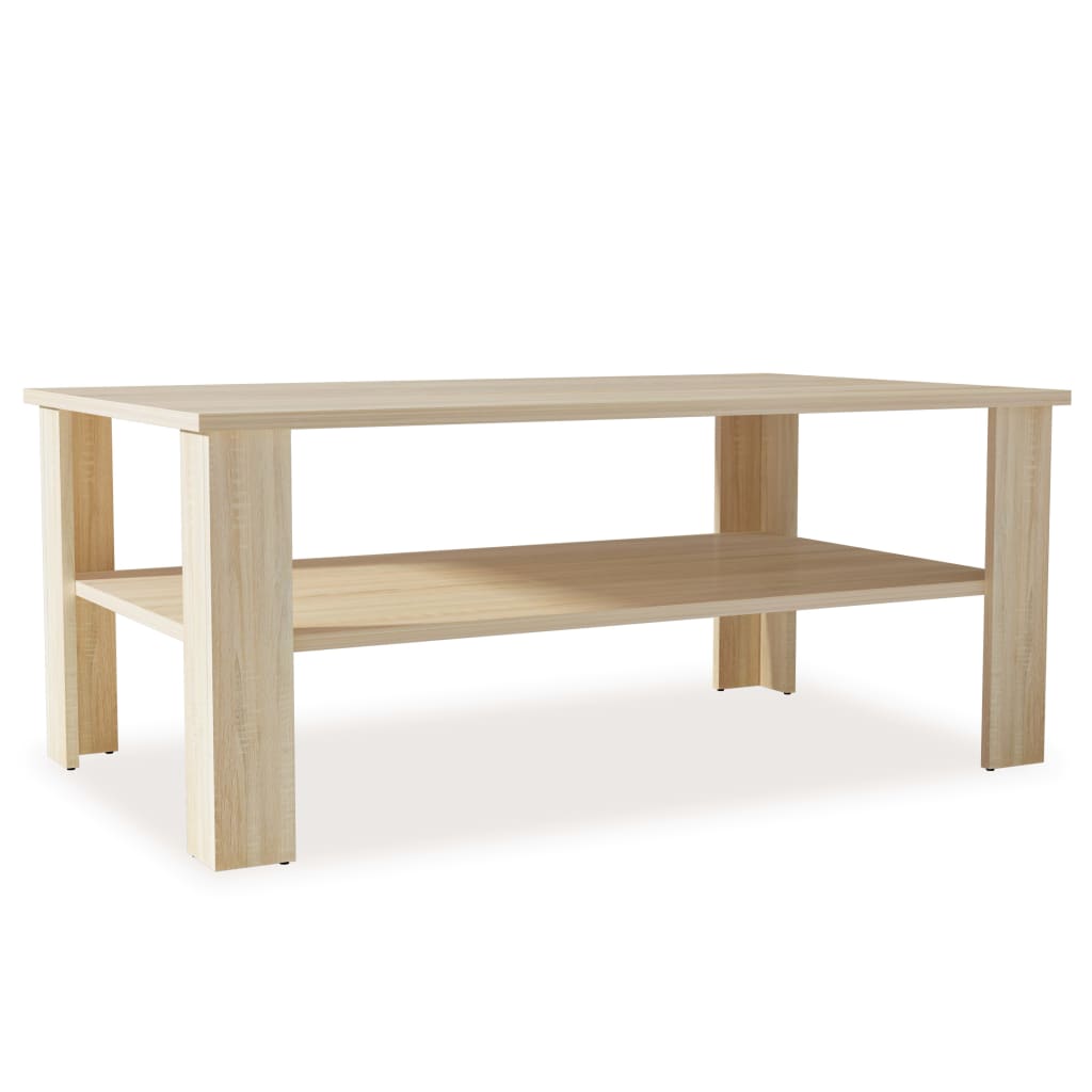 vidaXL Table basse bois d'ingénierie 100x59x42 cm chêne