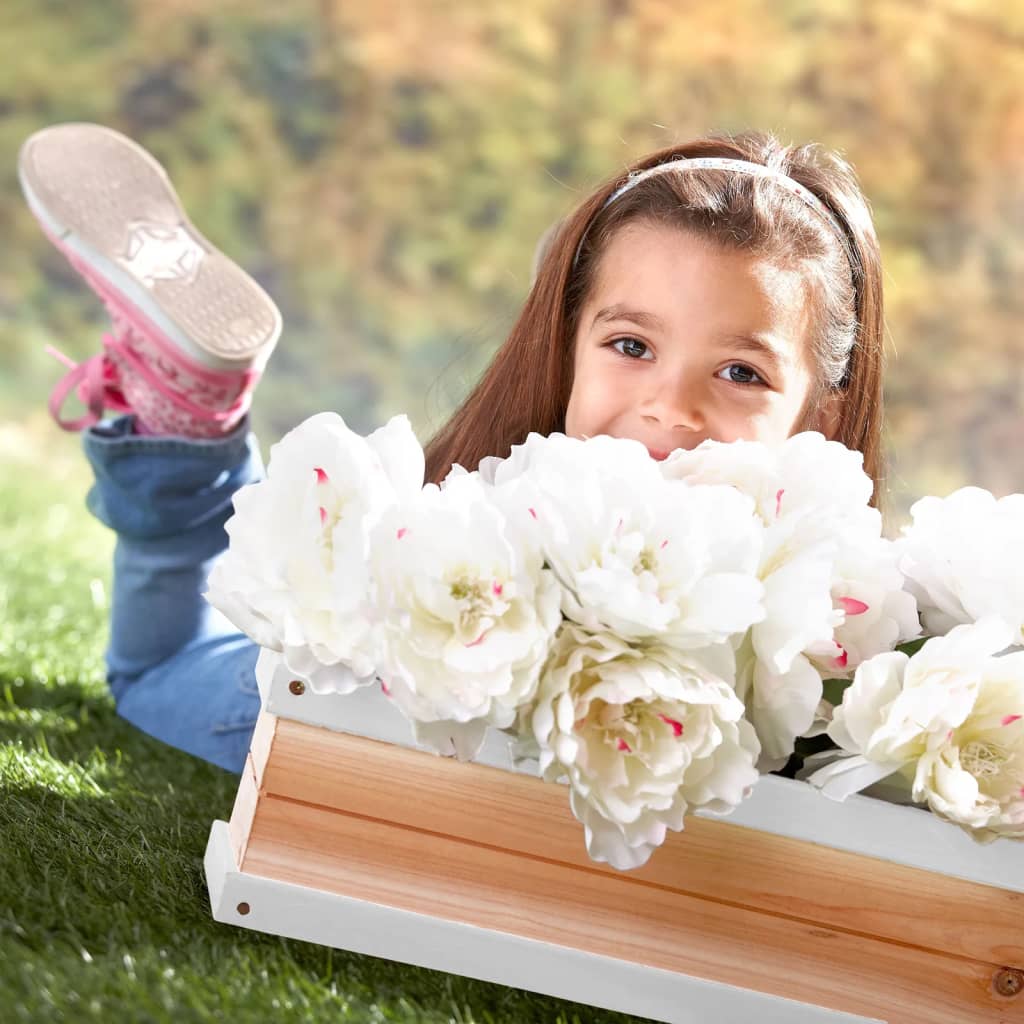 AXI Boîte à fleurs pour aire de jeu Marron et blanc