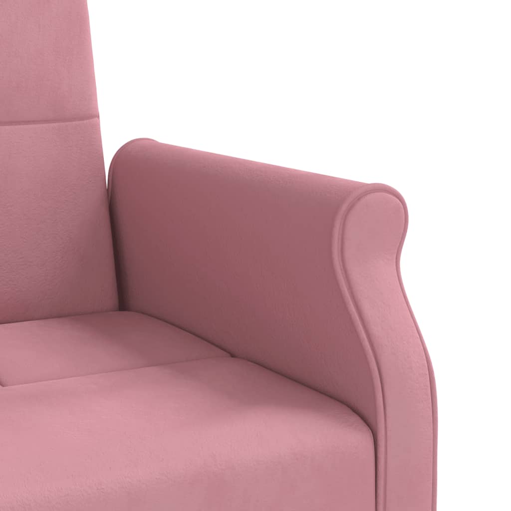 vidaXL Canapé-lit avec coussins rose velours